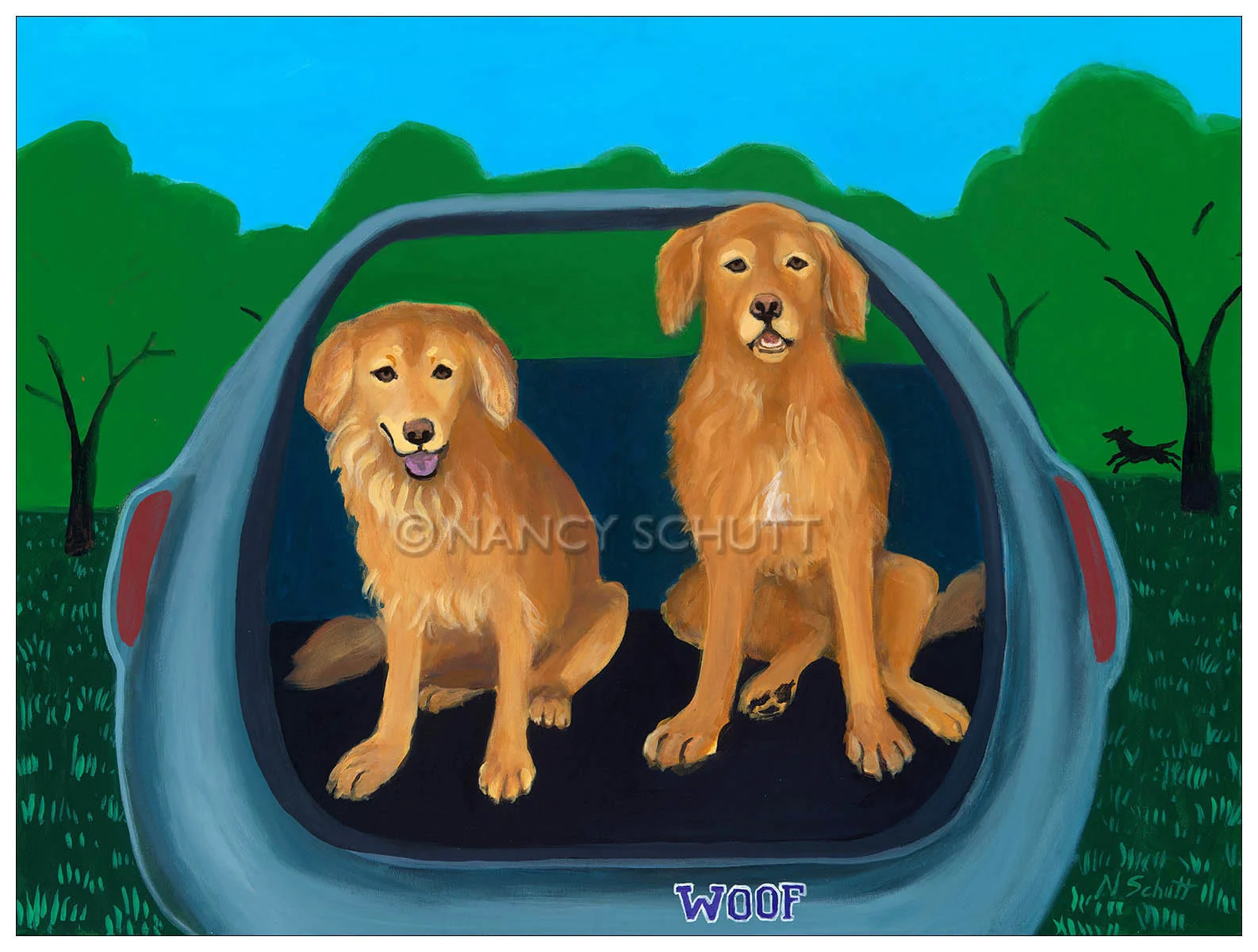 Two or More Dogs — DOG LOVER ART BY NANCY SCHUTT